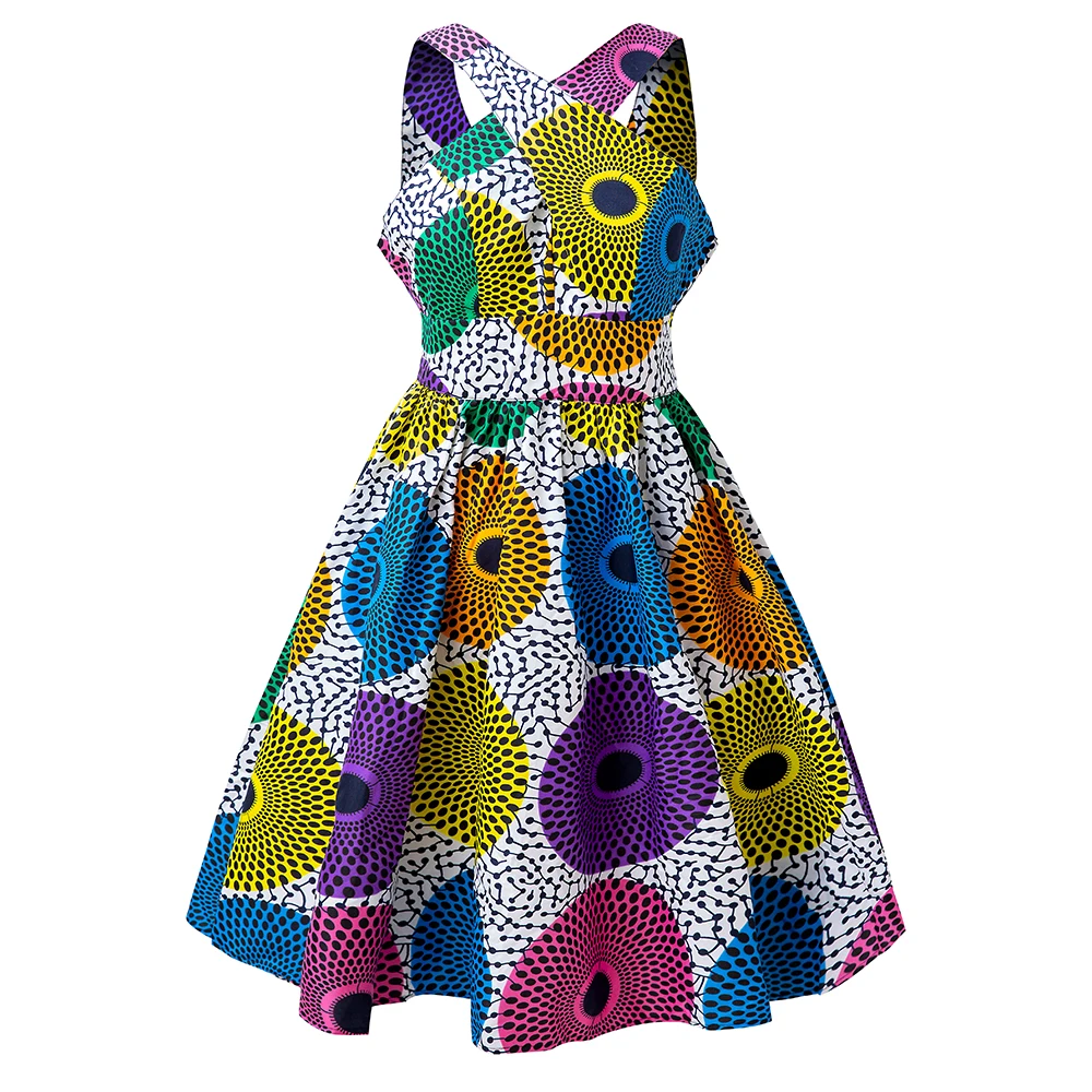 New Arrival Sexy Knee-Length Sleeveless Wax African Dress for Women Ankara  Wax Printed Clothing| Alibaba.com