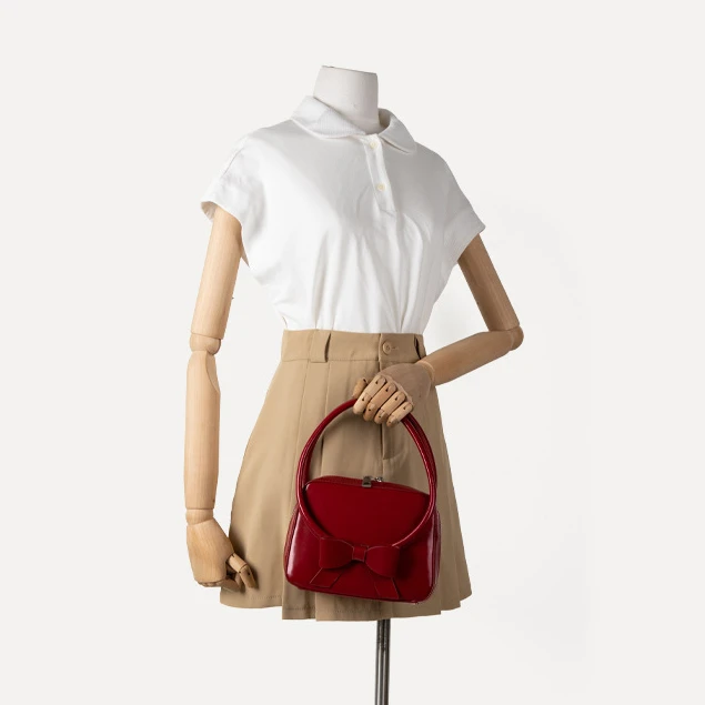 Latest Design 2024 Elegant Bowknot Mini Square Bag Bolsos Y2K Handbags Minimalist Light Luxury Women'S Handbags Y2K Beg for Girl