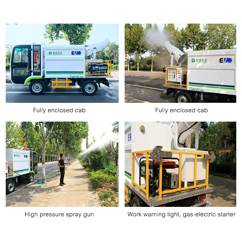 Fog Cannon Dust Suppression Vehicle Environmental Watering Cart Street Green Garden Fire Truck Water Cannon Sprinkle Truck