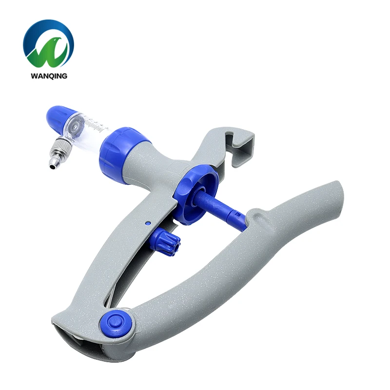 Cattle Automatic Injection Vaccination Syringe Steel Veterinary Plastic Syringe With Diagnostic Features