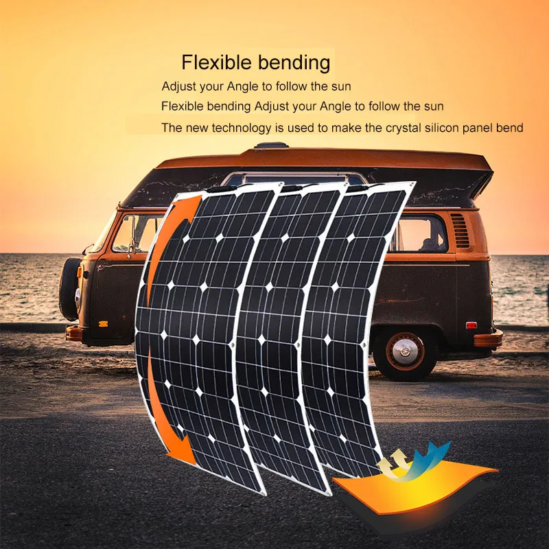 140w Solar Panel Monocrystalline Solar Panel Bendable Portable Flexible Solar Panel Buy 9688