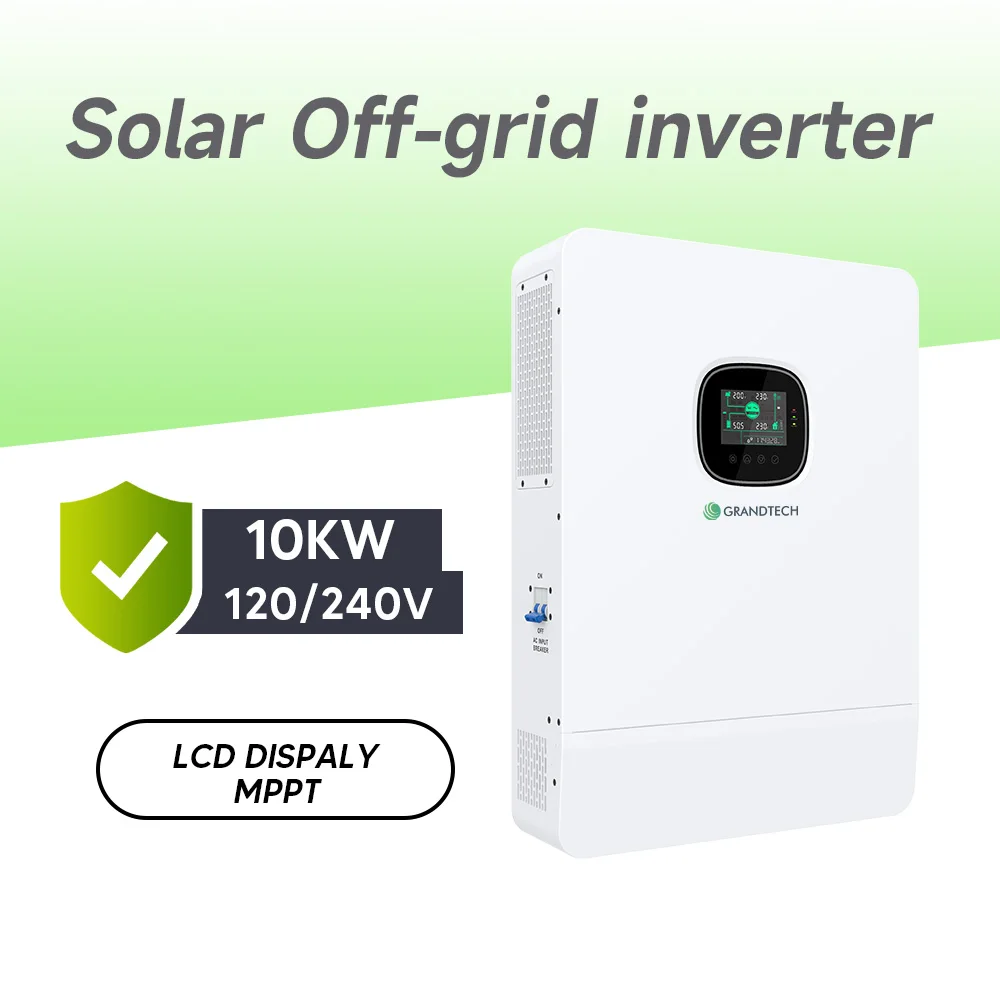 To‘liq Off-Grid Quyosh Tizimi: 5 kW, 10 kW, 20 kW, 30 kW Quyosh Quvvati Tizimi MPPT Invertor bilan, 120–240 V Chiquvchi Quvvat, Lifepo4 Akkumulyator, Uyda Foydalanish Uchun