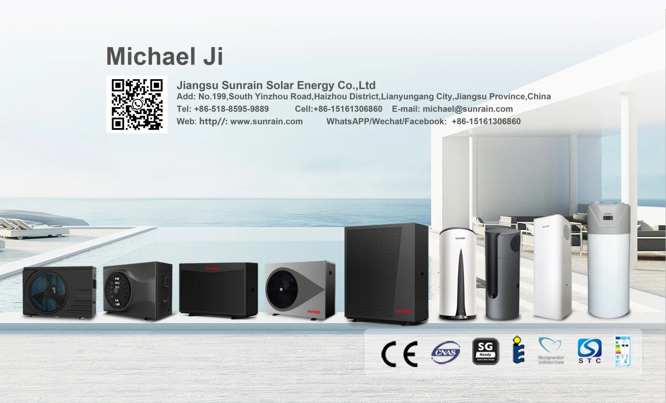 Sunrain R290 Sg-ready Air Source Heat Pump Monoblock Home Central ...