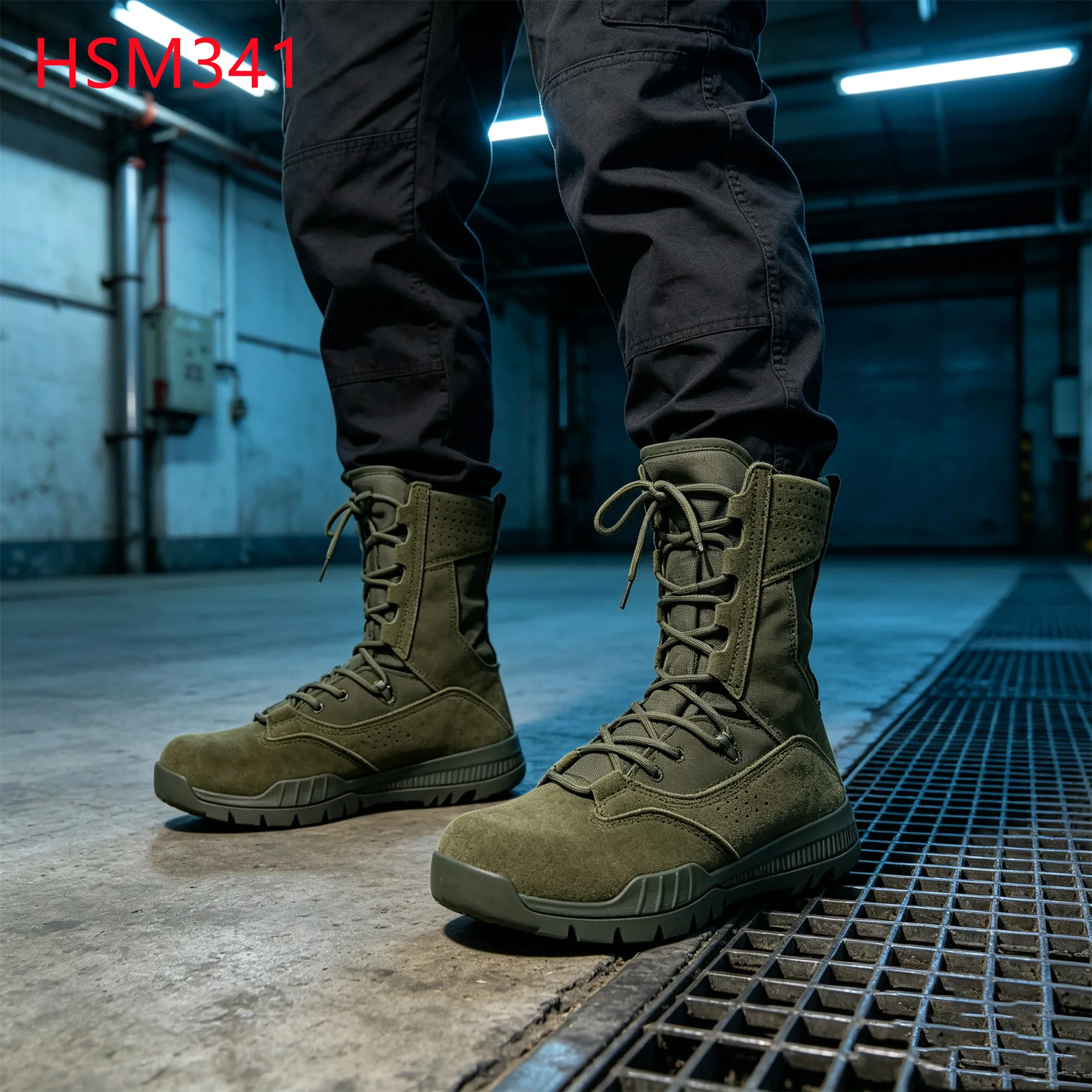 XYM,Indonesia Forest Training Easy Hidden Hua Singh Green Jungle Boots Super Anti-impact EVA+rubber Outsole Patrol Boots HSM341