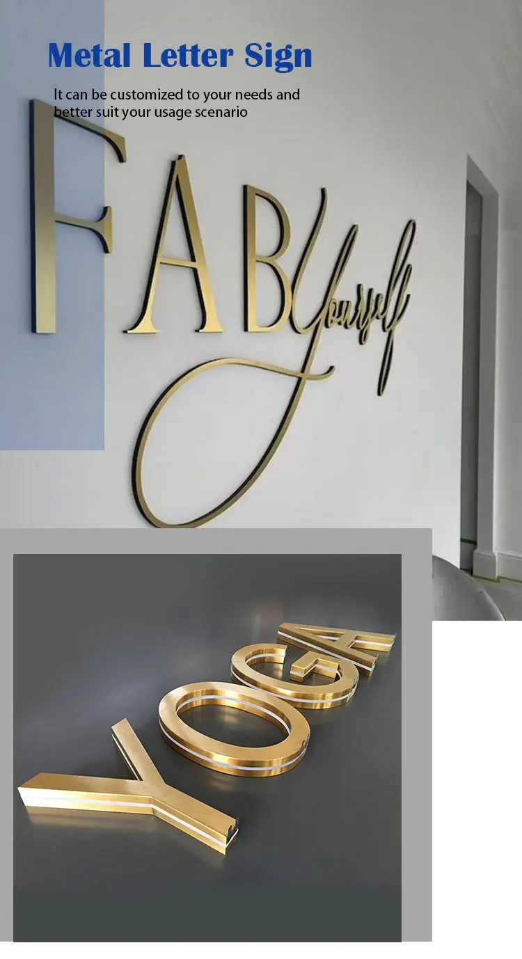 Laser Cut Steel Logo Signs Advertising Metal Business Signs Wall Decor ...