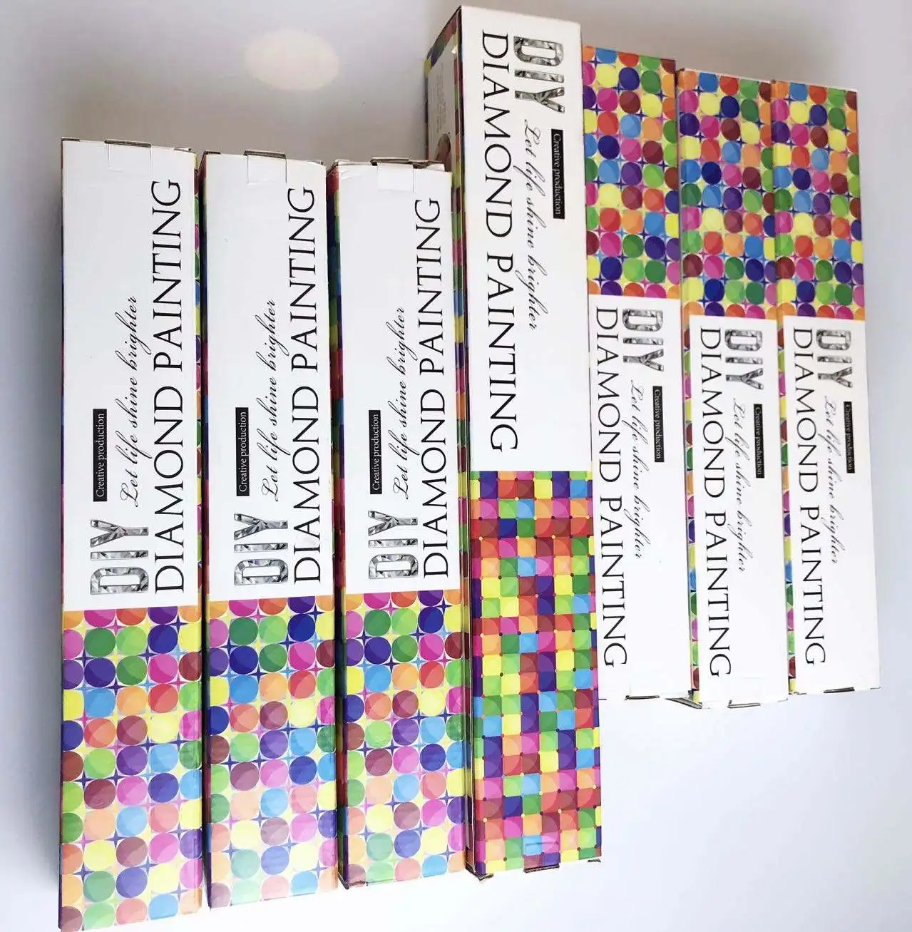 Wholesale 5d Diy Diamond Painting Colorful Boxs Custom Logo/size