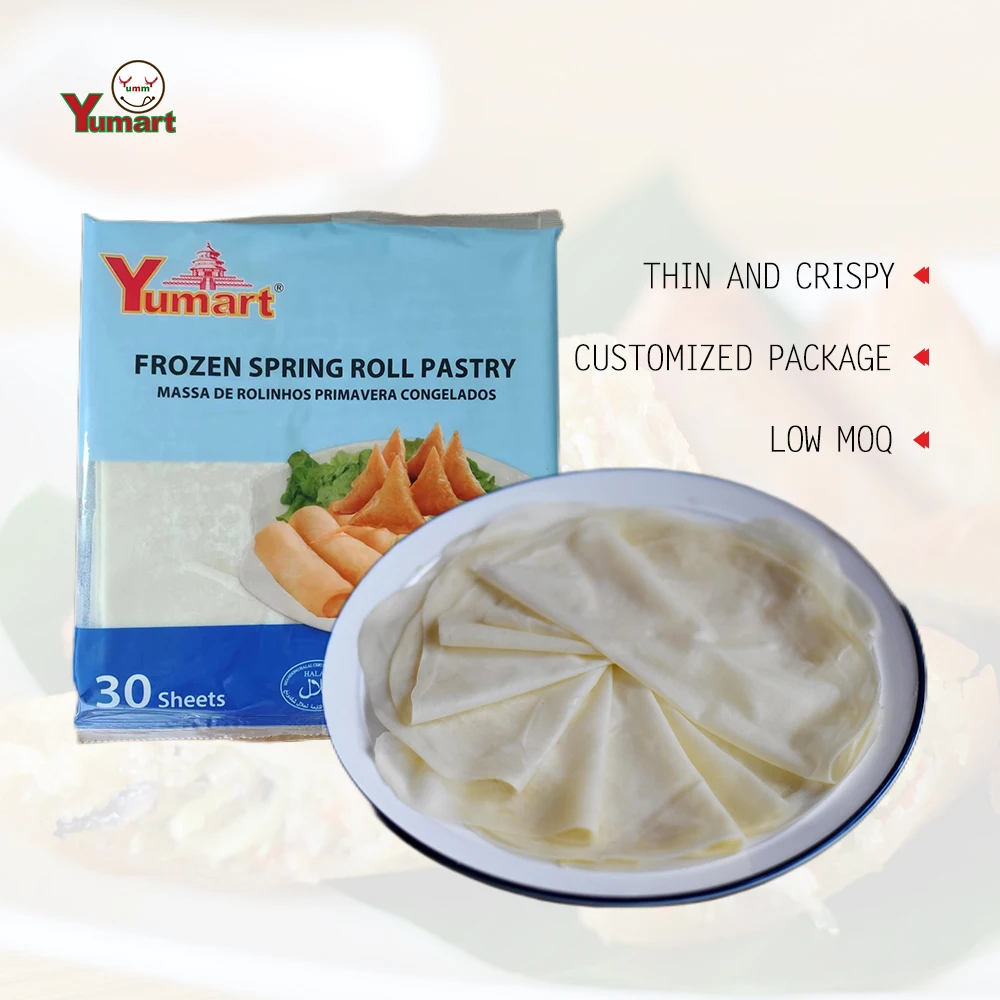 Qingdao Traditional Chinese Spring Rolls Wrapper Pastry Crispy Fried