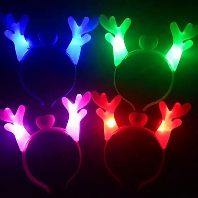 Lighted Party Decoration Led Deer Horn Headband Buy Led Deer Horn Headbandled Flashing Light 