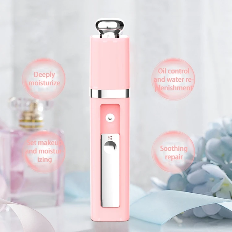 High hydration personal mini facial atomizer nano spray face vaporization facial steamer small water replenisher