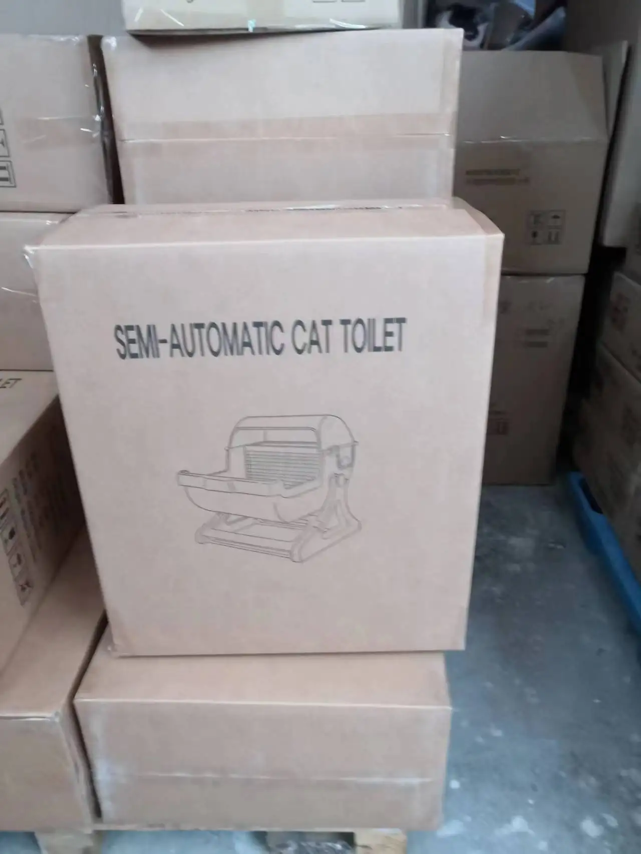 Leyou Pet Hot Selling Semi automatic Pet Grooming Foldable Cat Litter