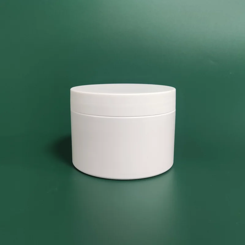 Stock Empty Pet Plastic 5oz 8oz 10oz White Cosmetic Jar for Cream Cosmetic Packaging Containers