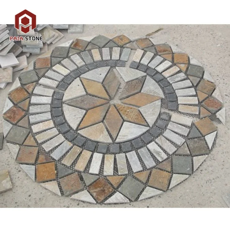 Mosaik Batu Budaya Desain Baru