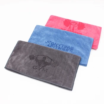 Soft Sports Sweat Towels for Gym Fitness Workout Microfiber 400GSM with Custom Logo Laser Engraving/Printing/Embroidered