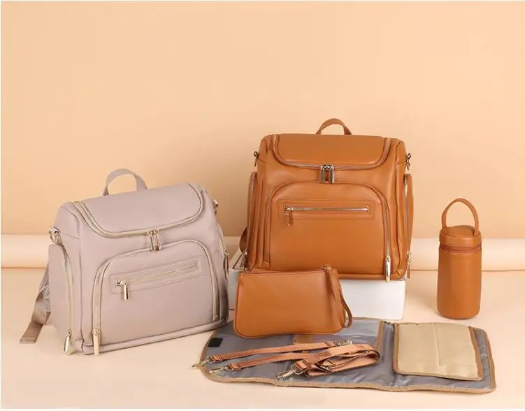 Customized Diaper Bag With Multifunctional Pockets Organizer Tote