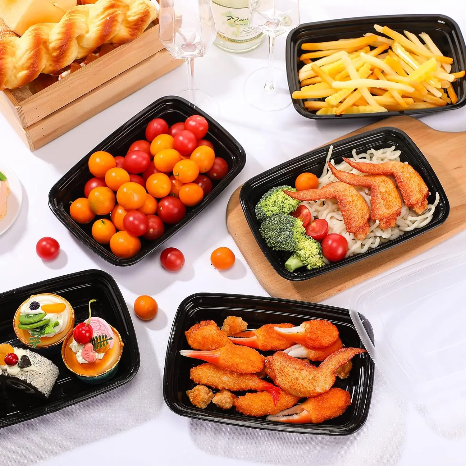 Wholesale 26oz. Deli Container With Lid,Food Storage Plastic Container