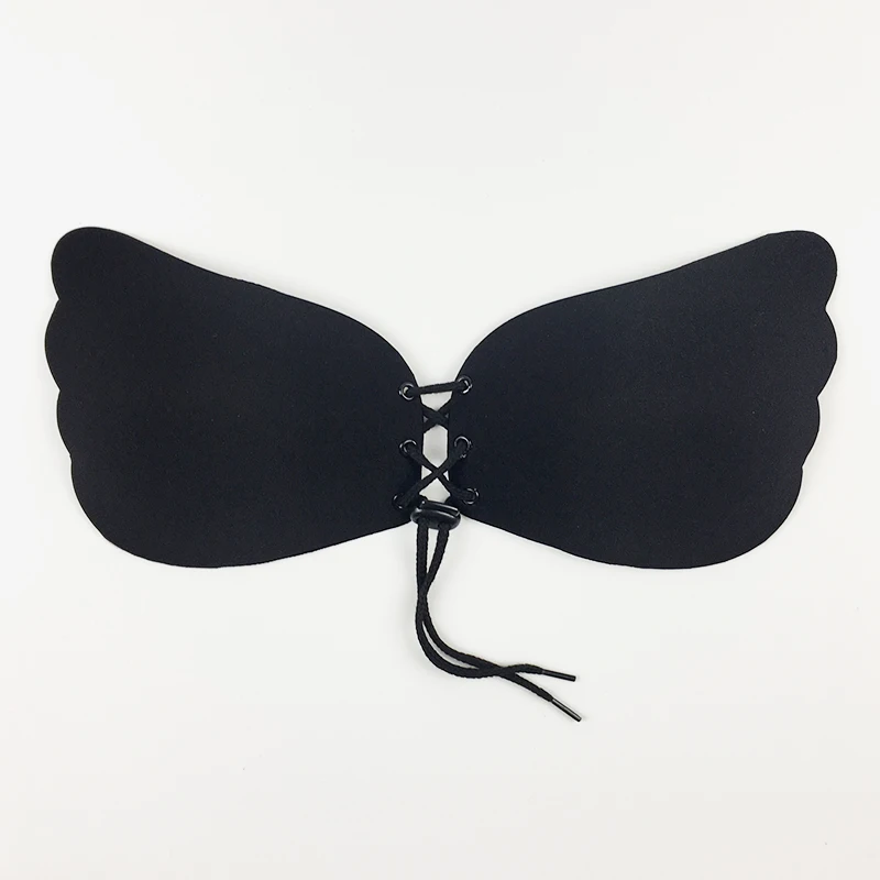Buy Monmoine Women's Strapless Butterfly Bra (Black, Large) at