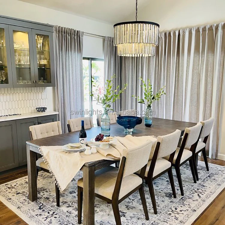 New Design Capiz Shell Round Chandelier Light for Bedroom Dinning Room Living Room