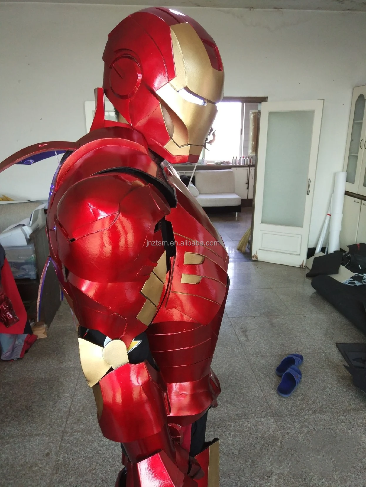 Iron Man Costume Robot Costume Cosplay Tony Stark Mk7 Statue Adult ...