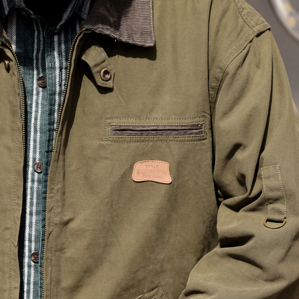 Wholesale Vintage Detroit Duck Canvas Work Jacket for Men