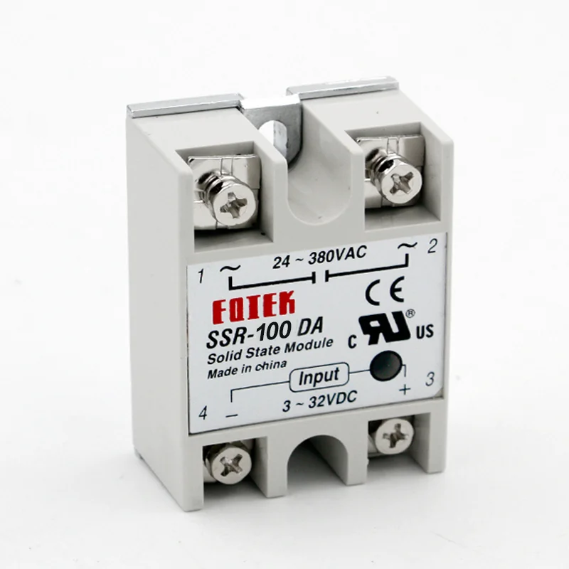 SSR-100DA SSR-40AA SSR-25DD SSR Solid State Relay Module Case Alloy Heat Sink 