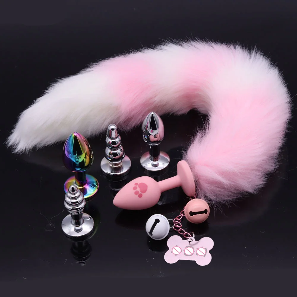 Silicone Anal Bead Tail Butt Plug Metal Small Bell Adult Games Sex Toys for Women Men Gay Masturbation Couples Flirting Products Silicone Anal Bead Tail Butt Plug Metal Small Bell Adult Games Sex Toys for Women Men Gay Masturbation Couples Flirting Products
