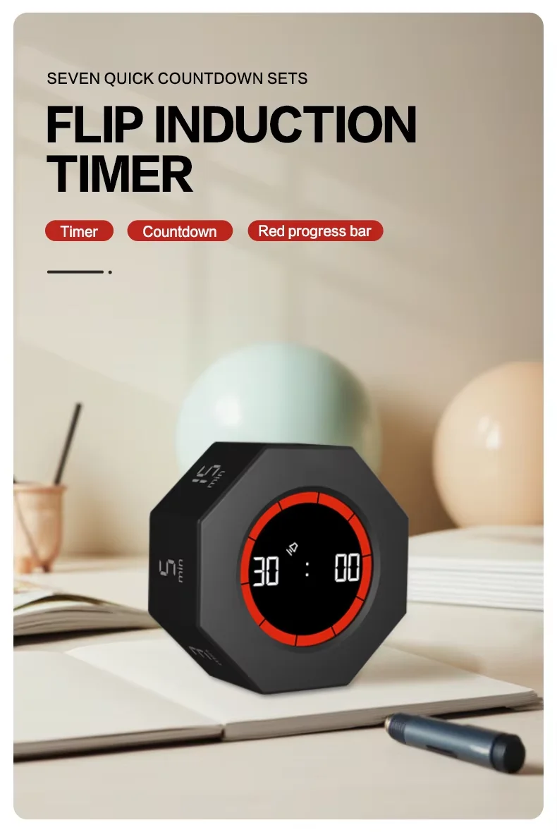 Timer Time Manager for Learning Children’s Self-Discipline Clock Punch Kitchen Fitness Timer