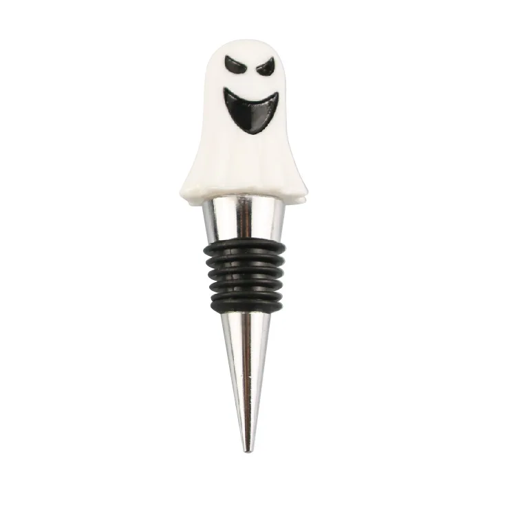 Happy Halloween Festival Wine Bottle Stoppers Gifts Creative Design Pumpkin Ghost Metal Wine Stopper_11