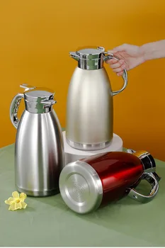 Double Walled Vacuum Mate Tea Thermos 2.3L Stainless Steel Thermal Coffee  Carafe Thermos Flask