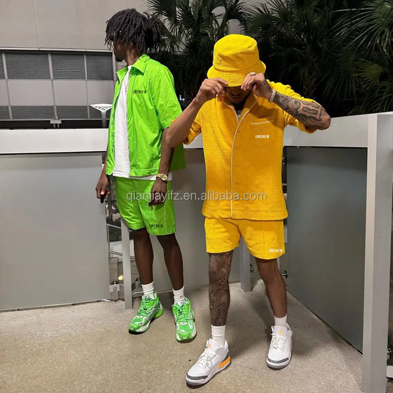 Custom Logo Streetwear Clothingvendor Outfit Two Piece Shorts T Shirts