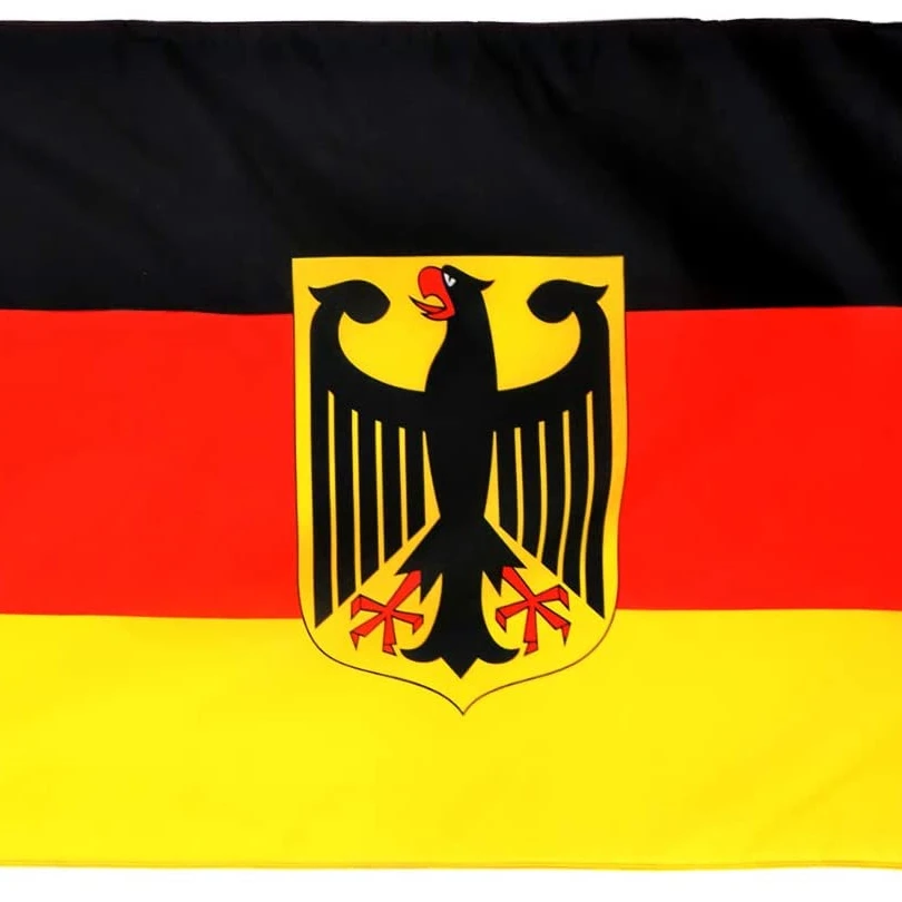 4x Deutschlandfahne mit Adler Fanartikel Deutschland Flagge Set 150 x 90 cm