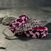 C- pink Leopard Print -115cm