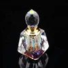 Colorful refillable glass k9 crystal perfume bottles samples