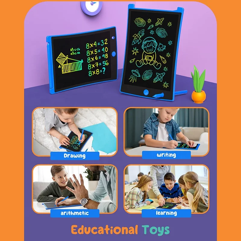 Электронная Мини-доска для девочек и мальчиков, 8,5 дюйма