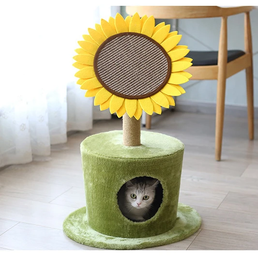sunflower cat tree