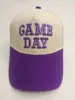 Cappellino da baseball adulto color beige viola per il giorno della partita