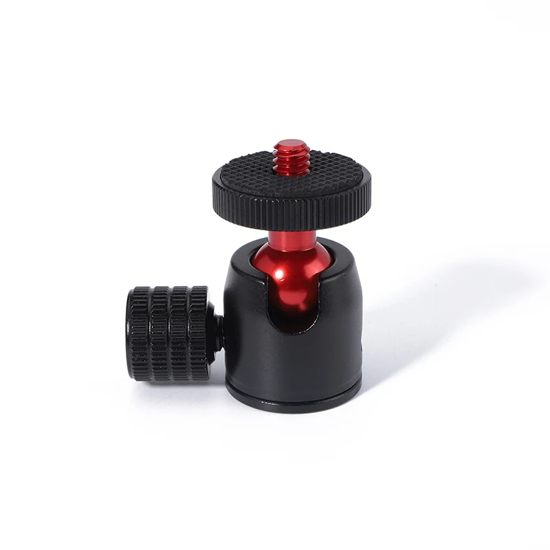 Rotule De Photographie, Vis 1/4 Po Petit Alliage D'aluminium 360 Degrés Caméra Rotule De Photographie Pour Appareil Photo Trépied