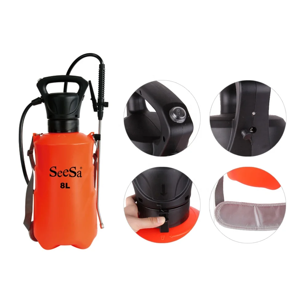 Seesa 6L 8L Li-ion Battery Powered Backpack Sprayer with Stainless
