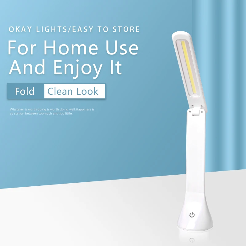 3 Modes Adjust Usb Charging LED Folding Table Reading Lamp With USB Port White Light