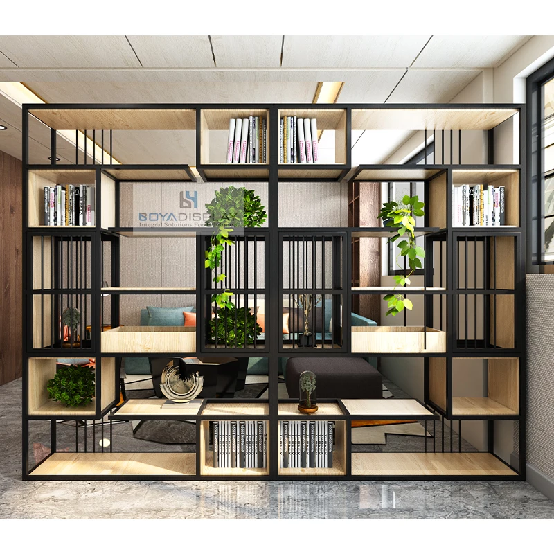 2023 Hot Selling Customizable Size Commodity Steel Book Shelf Bookcase Bookshelf