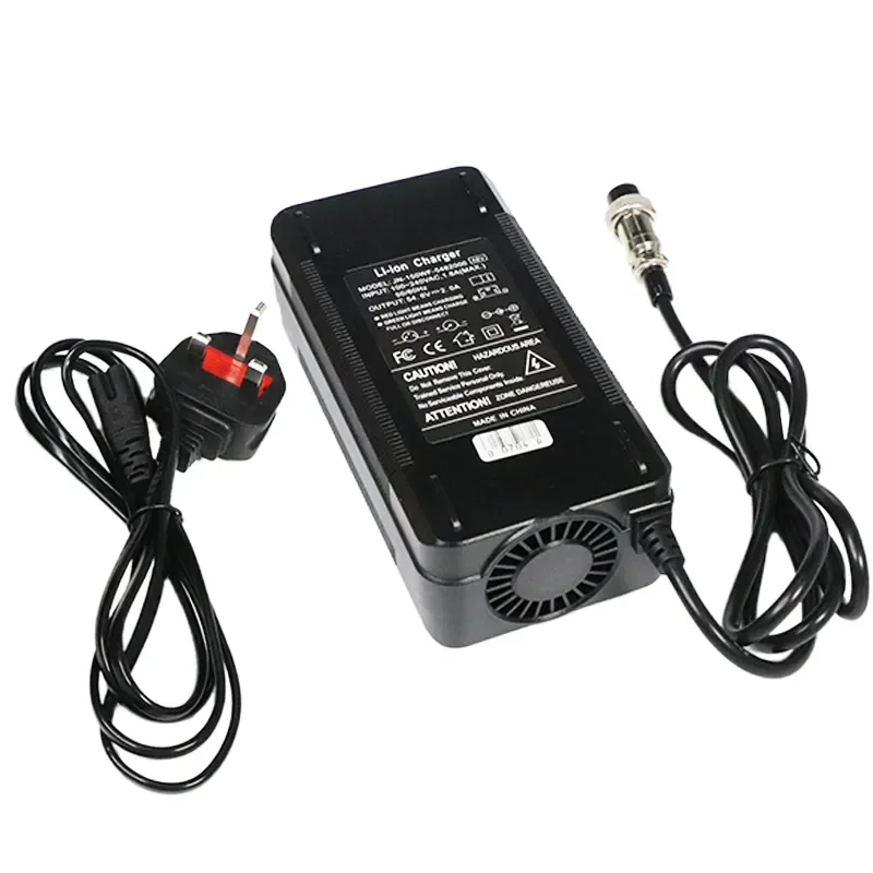 Ċarġer Ġdid 54.6V 2A għall-Batterija Li-ion 48V Konnettur ta’ DC Socket Azzur għall-13S Litju Kugoo M4 Pro Scooter Part