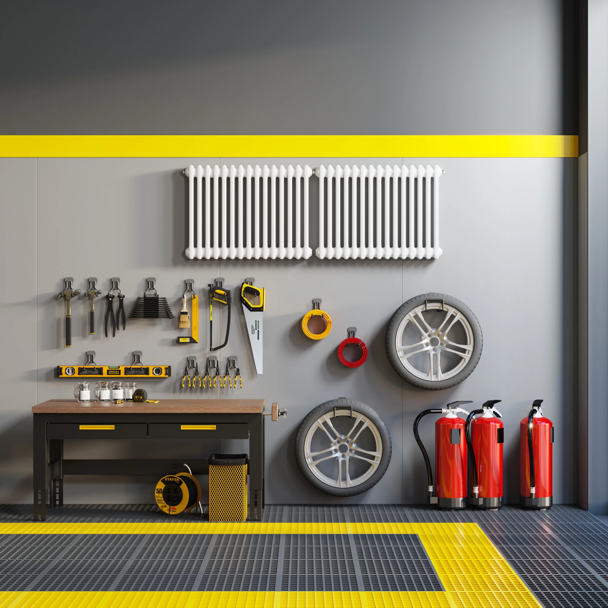 Hot Sale Heavy Duty Garage Organizer Hooks Utility Wall Storage Rack Hooks With Anti-Slip Coating for Hanging Tool factory