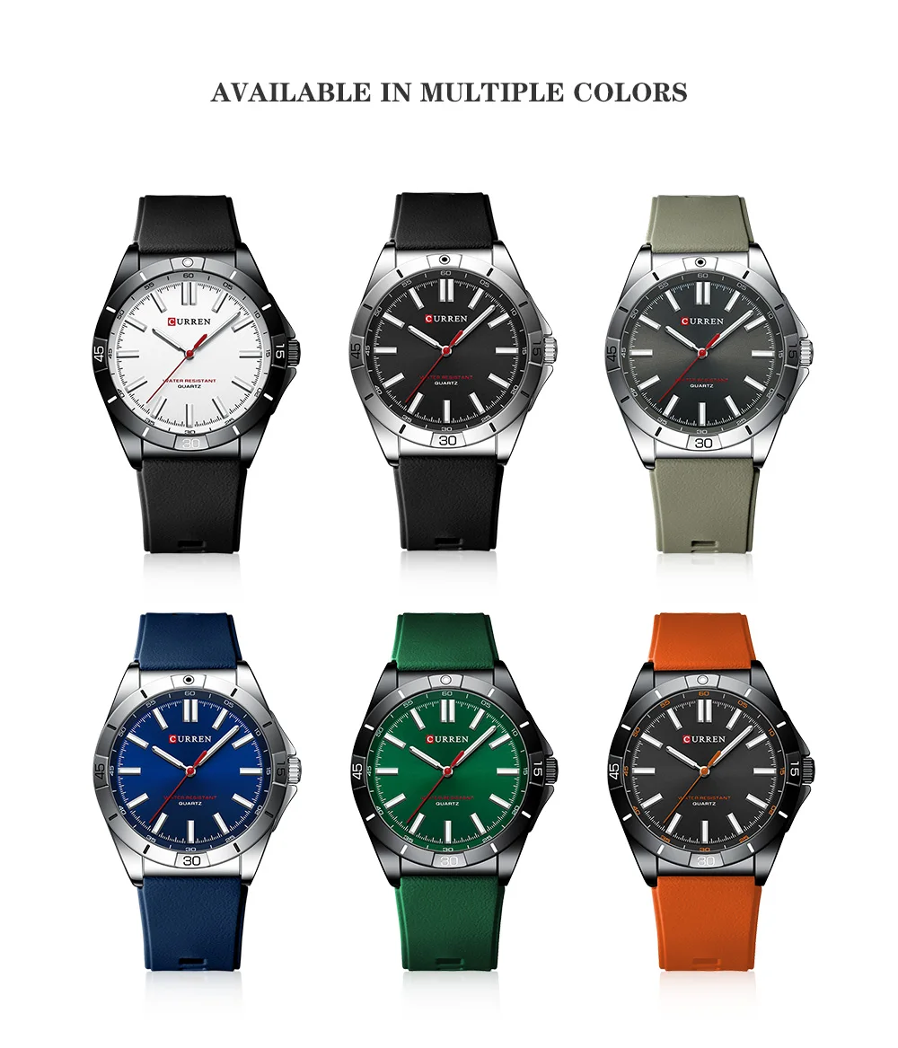 CURREN  8449 Brand Men's Fashion Watches Simple Sport Quartz Wristwatches  Business Casual Male Watch Relogio Masculino