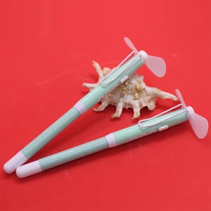 Japanese and Korean Style 0.5mm Black Gel Ink Portable Mini Handheld Fan Electric Hand Pen for Fashion Promotional Gifts