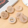 light brown  wooden 6.5*1.6cm
