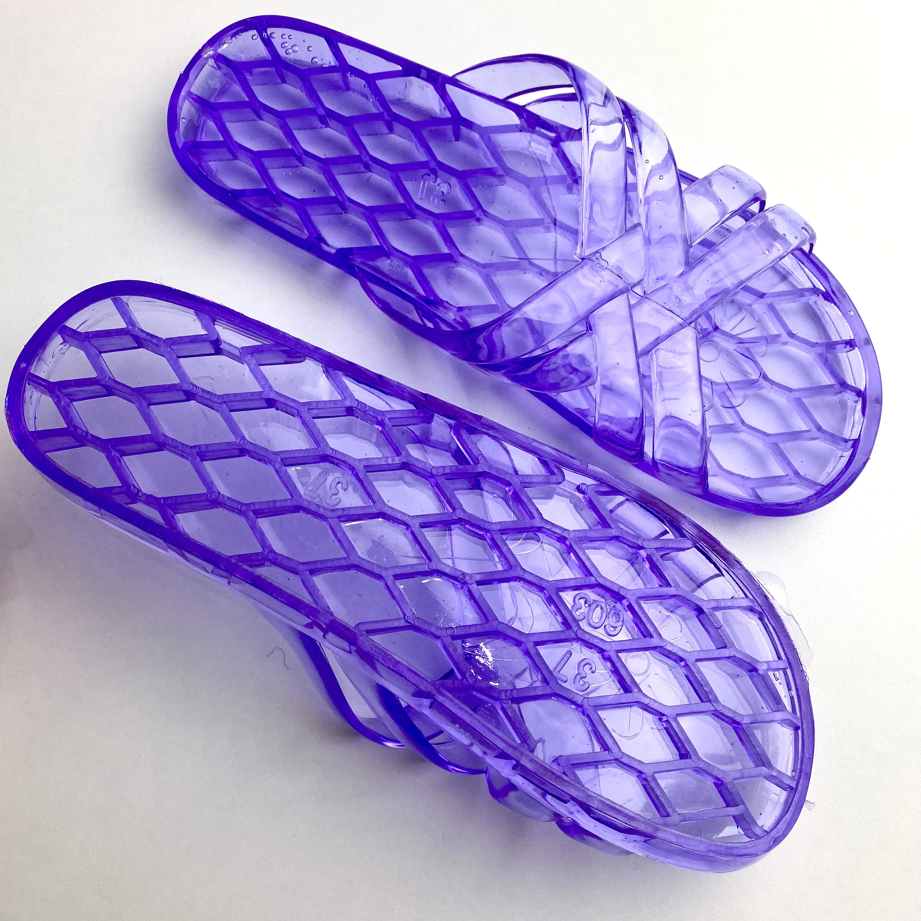 AWON Slippers Felix transparant/wit goedkoop kopen