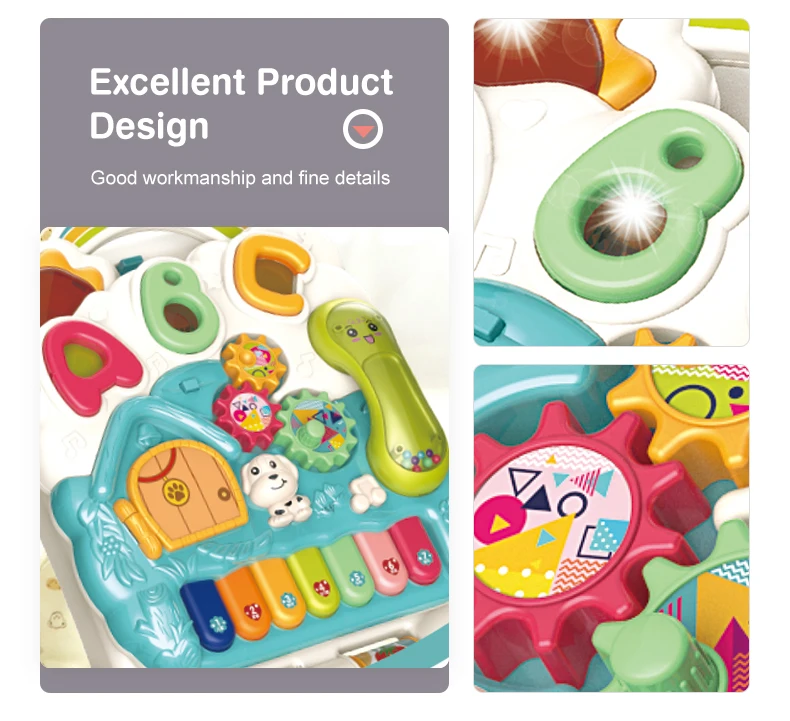 2021 Many FUNCTION Musical Learning Baby Walking Trolley Toy Baby Walker Toys