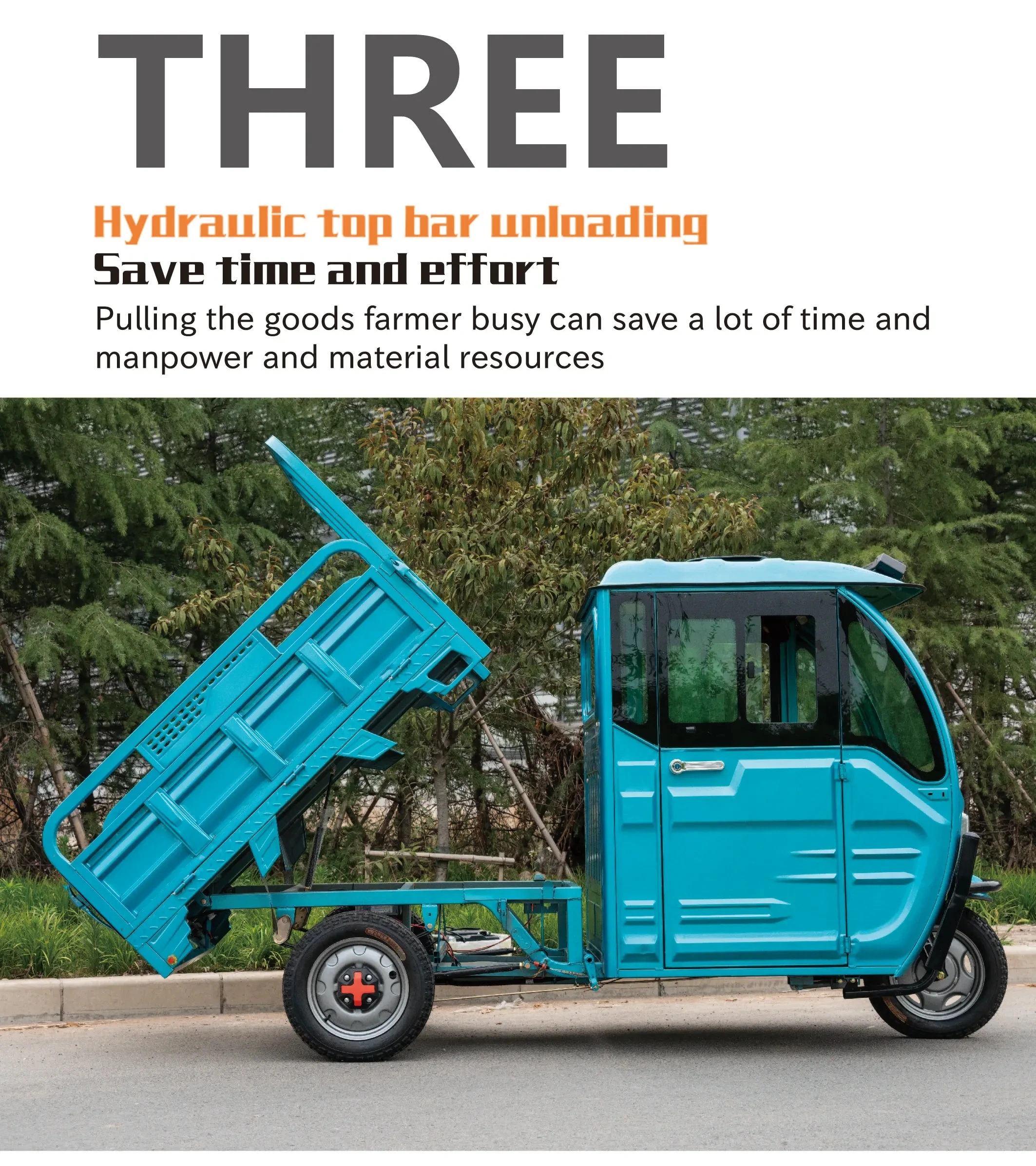 Wholesale Price Three Wheels Nigeria Cargo Tricycle Electric Motorized