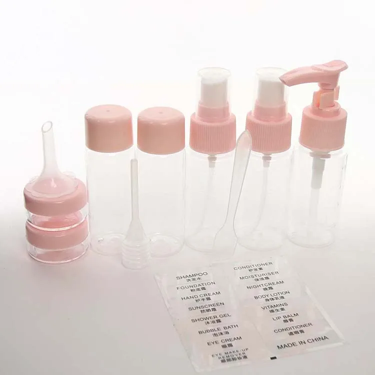 11pcs Travel Toilet Bottles Kit With Bag Portable Toiletry Containers