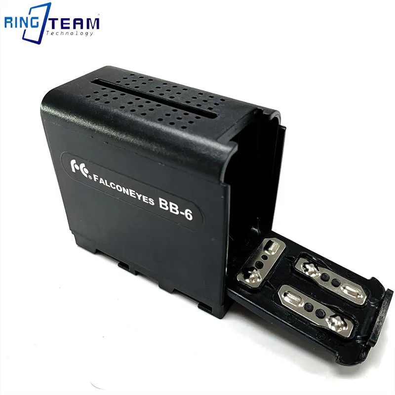 Манекен пустой батарейный NP-F970 NPF970 адаптер Коробка Чехол для 6 шт. AA подходит Светодиодная лампа для видеосъемки световых панелей или монитор YN300 III DV-160