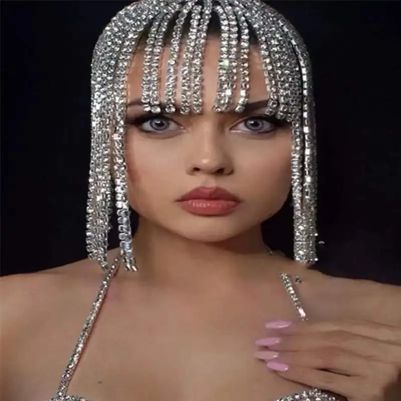 Fascia Per Capelli Annodata Con Cristalli – Accessorio Donna In Nylon – Colori Vari - 3